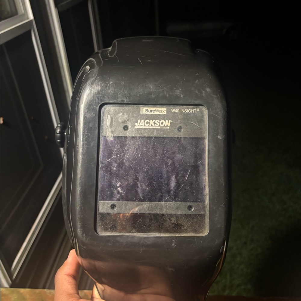 Jackson Black Welding Mask with Clear Lens